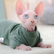 Warm Fleece Hoodie For Sphynx Cats