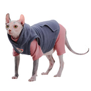 Warm Fleece Hoodie For Sphynx Cats