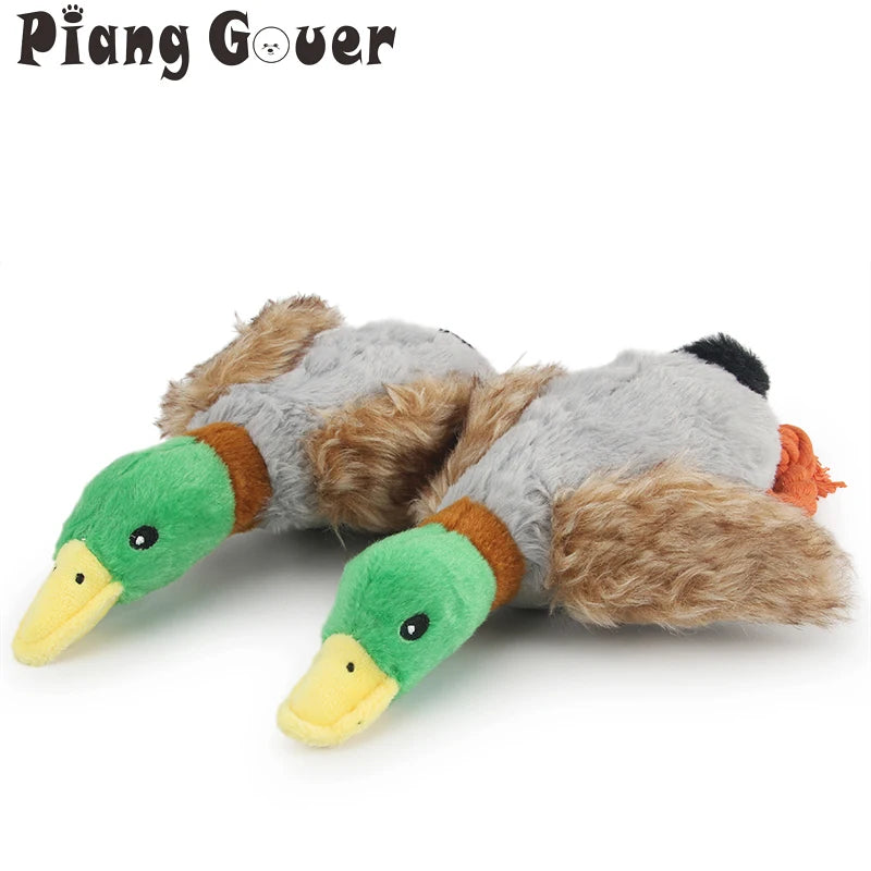 Plush Duck Squeaky Dog Chew Toy