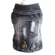 Casual Denim Vest Jacket For Cats