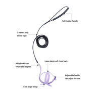Adjustable Parrot Harness Leash Set