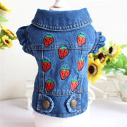 Casual Denim Vest Jacket For Cats