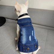 Casual Denim Vest Jacket For Cats
