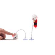 Suction Feather Teaser Toy With Bell