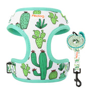Printed Mesh Puppy Harness Leash Set