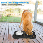 No Spill Stainless Double Pet Bowl