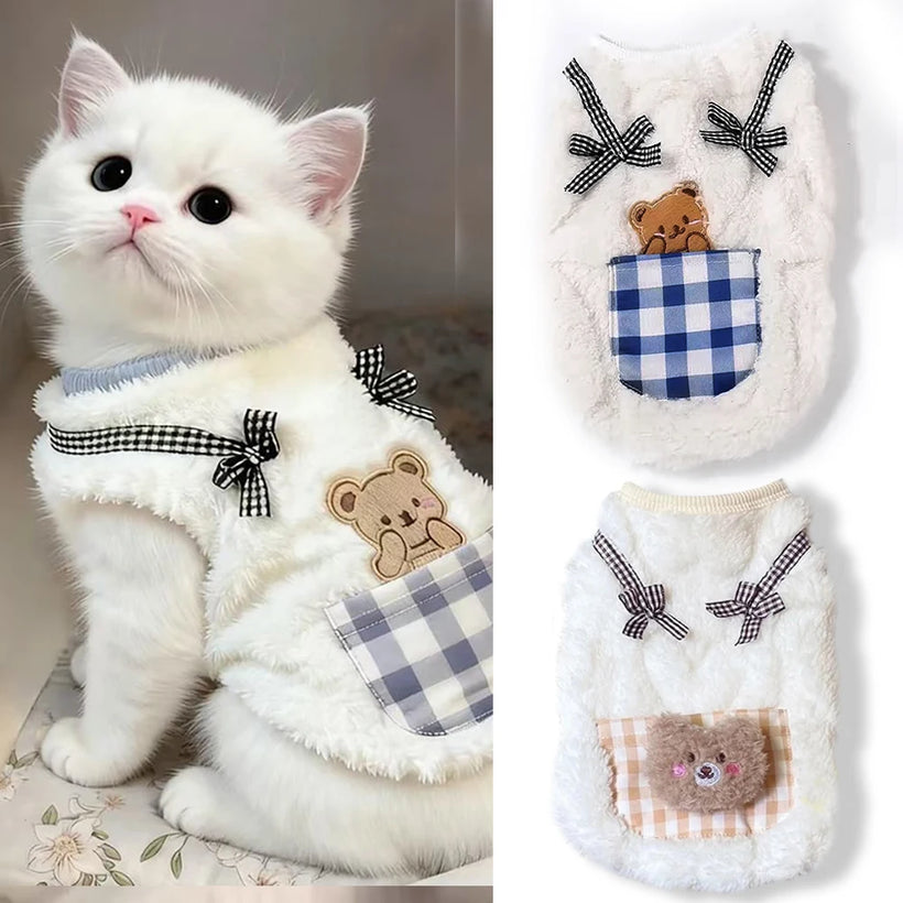 Sleeveless Fleece Vest For Small Pets
