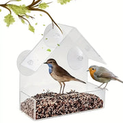 White Hanging Outdoor Bird Feeder
