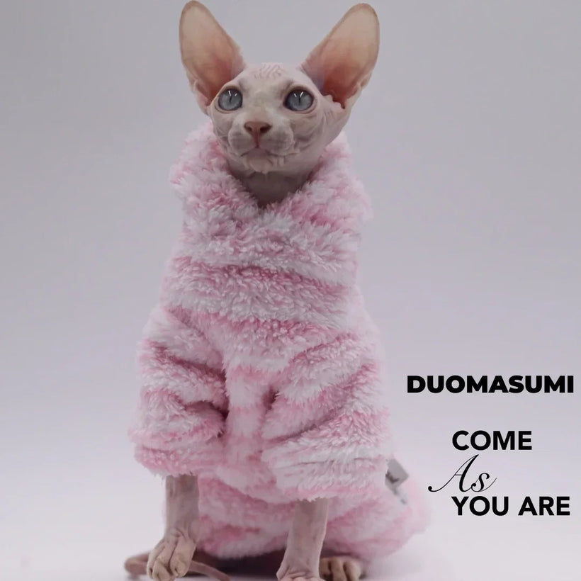 Double Sided Fluffy Sphynx Cat Jacket