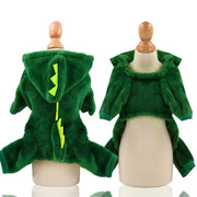 Dinosaur Fleece Hoodie For Cats Dogs
