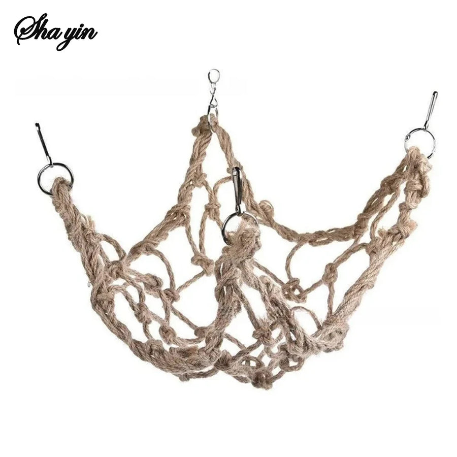 Rope Climbing Net Bird Toy