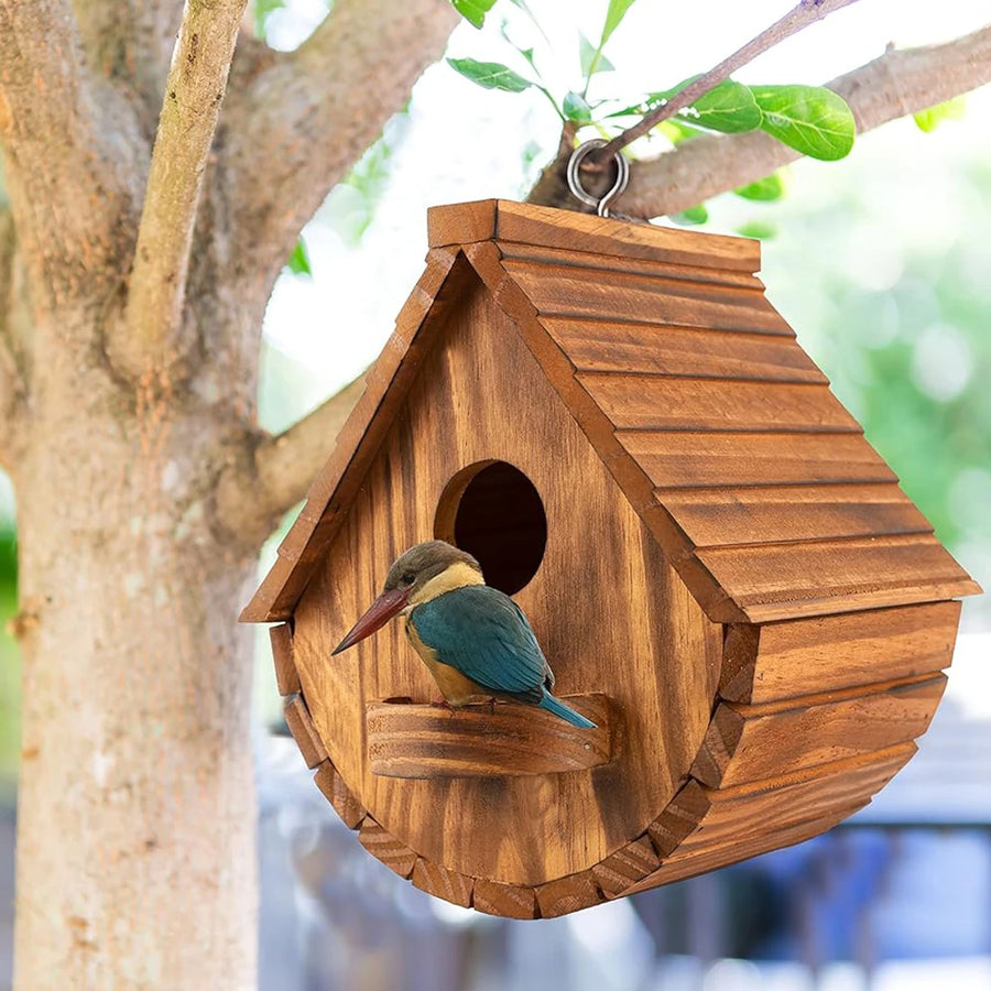 Outdoor Wooden Hanging Bird House