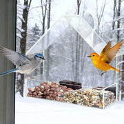 Clear Acrylic Window Bird Feeder