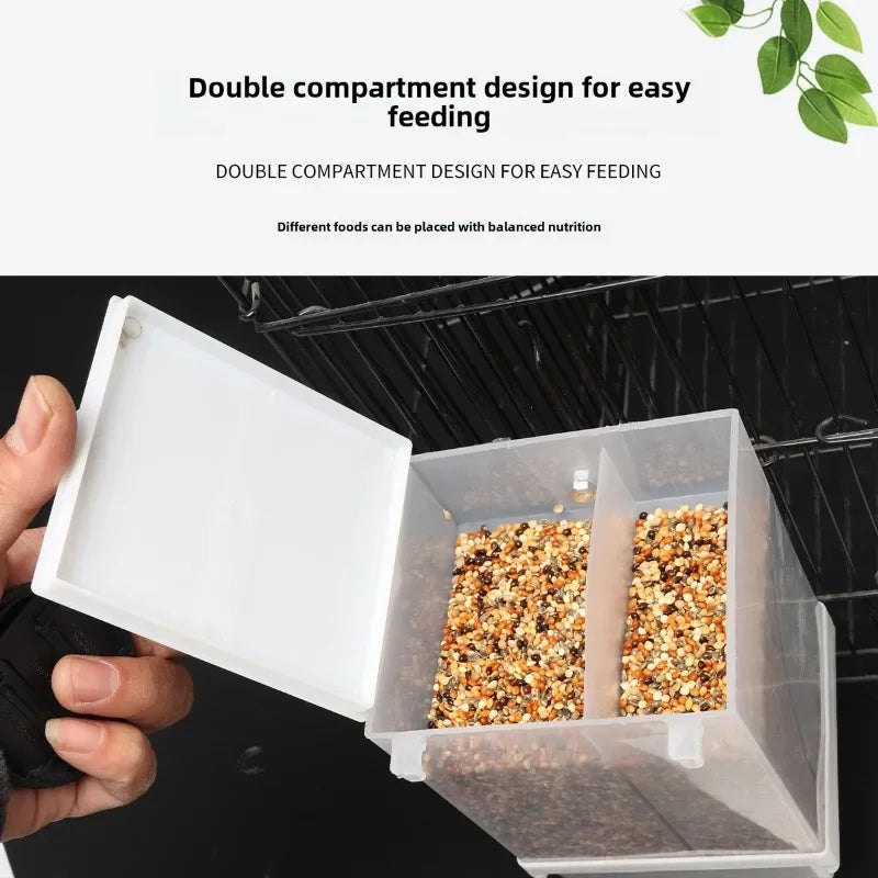 Anti-Splash Bird Seed Feeder Box