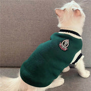 Collegiate Sweater Vest For Cats Dogs