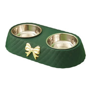 Bowtie Double Pet Feeding Bowl