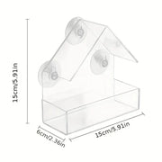 White Hanging Outdoor Bird Feeder