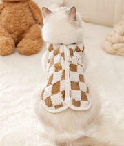 Bear Print Plush Pet Sweater Jacket
