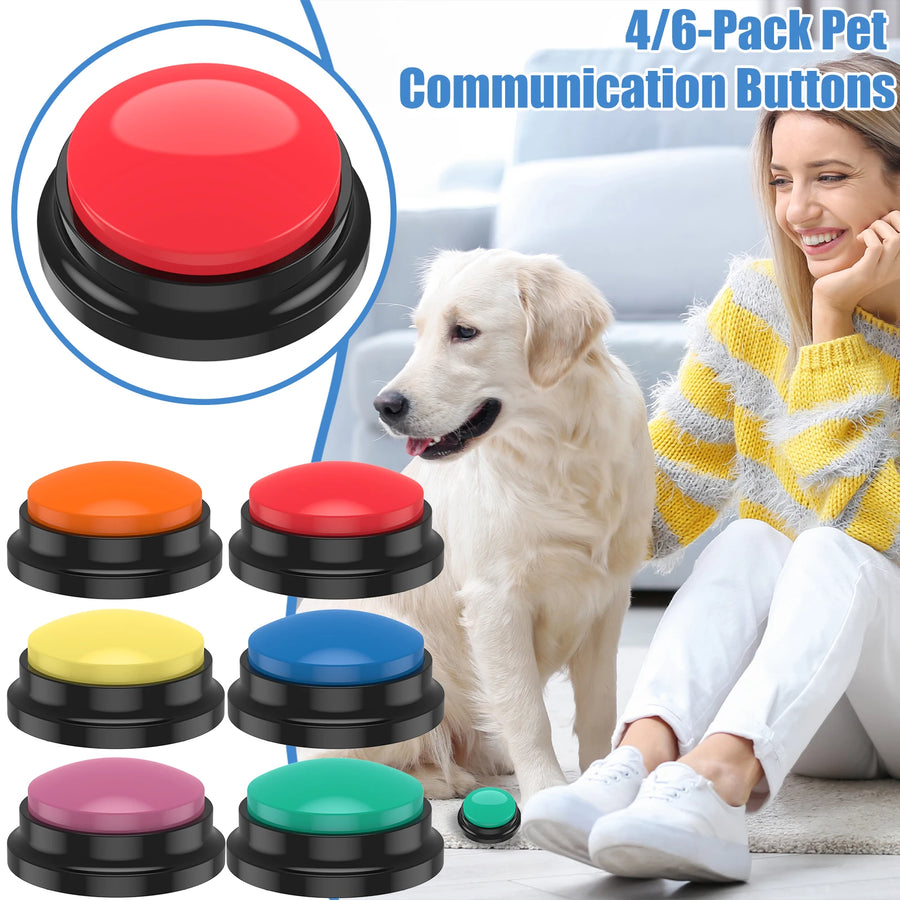 Recordable Pet Training Button Light Set