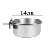 Stainless Steel Parrot Feeder Cup