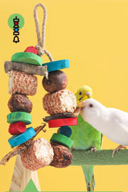 Natural Wood Parrot Chew Toy