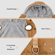 Windproof Fleece Hoodie For Small Pets