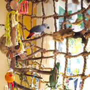 Rope Climbing Net Bird Toy