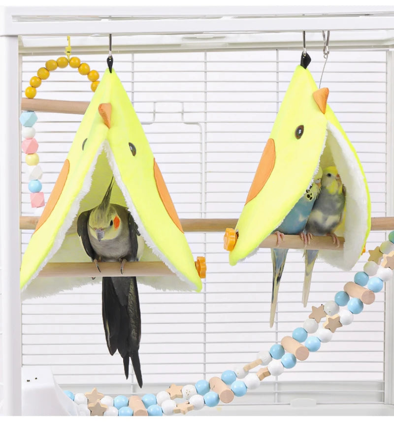 Plush Parrot Hammock Nest Bed