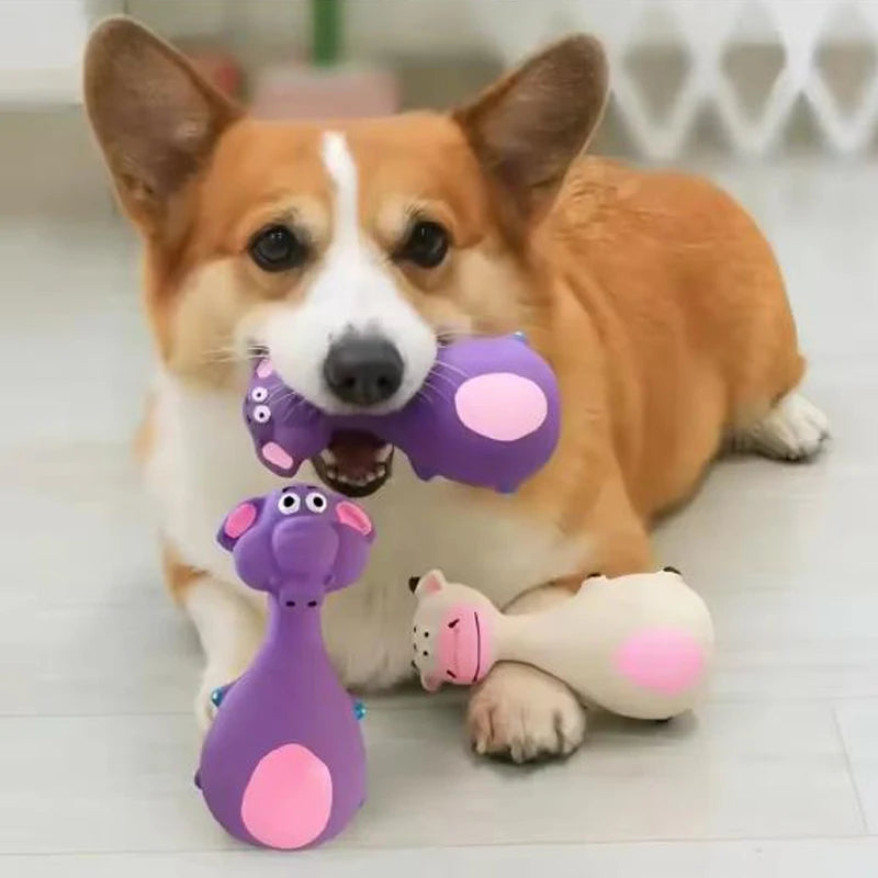Squeaky Animal Chew Toy For Dogs
