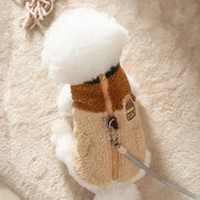 Brown Winter Cardigan For Teddy Dogs