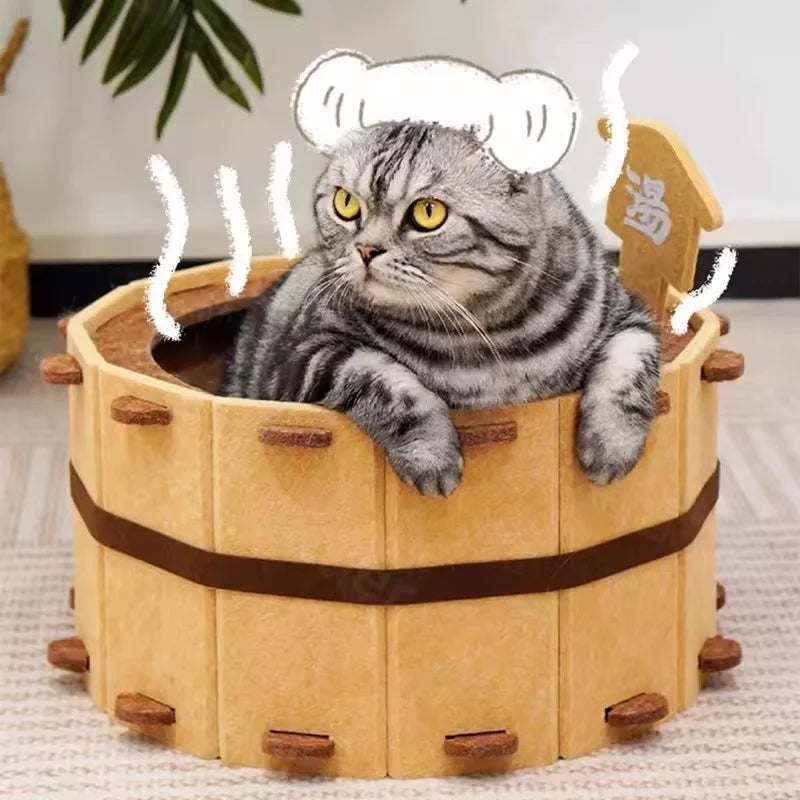 Felt Bathtub Cat House Scratching Bed