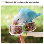 Clip-On Parrot Food Water Bowl