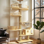 Solid Wood Cat Tree Tower