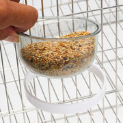 Detachable Transparent Bird Feeder Cup