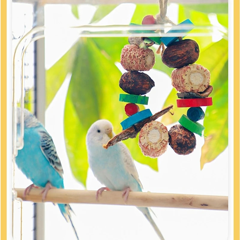 Natural Wood Parrot Chew Toy