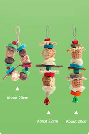 Natural Wood Parrot Chew Toy