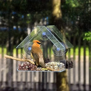 White Hanging Outdoor Bird Feeder
