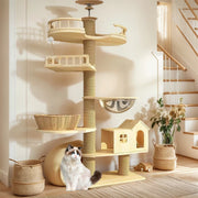 Solid Wood Cat Tree Tower