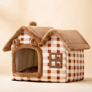 Warm Foldable Cave Bed For Pets