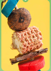 Natural Wood Parrot Chew Toy