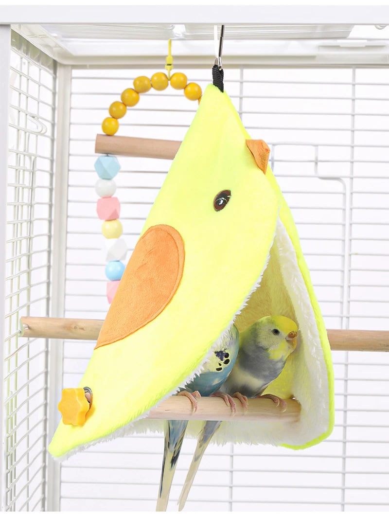 Plush Parrot Hammock Nest Bed