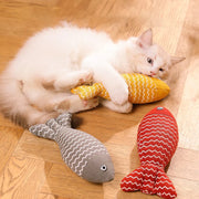 Plush Fish Cat Kicker Toy