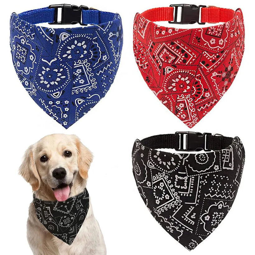Adjustable Bandana Collar For Dogs Cats