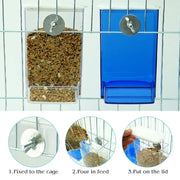 Anti-Splash Bird Seed Feeder Box