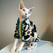 Green Zipper Jacket For Sphynx Cats