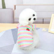 Ruffle Striped Party Dress For Pets