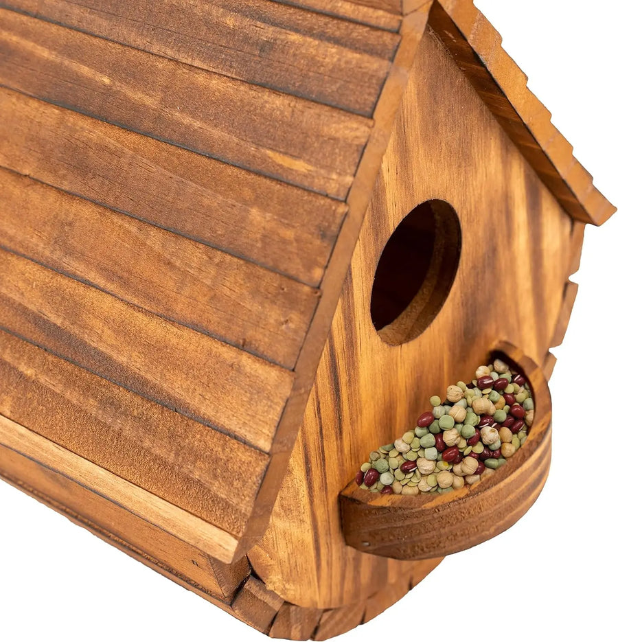 Outdoor Wooden Hanging Bird House