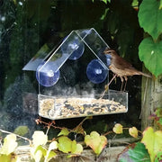 White Hanging Outdoor Bird Feeder