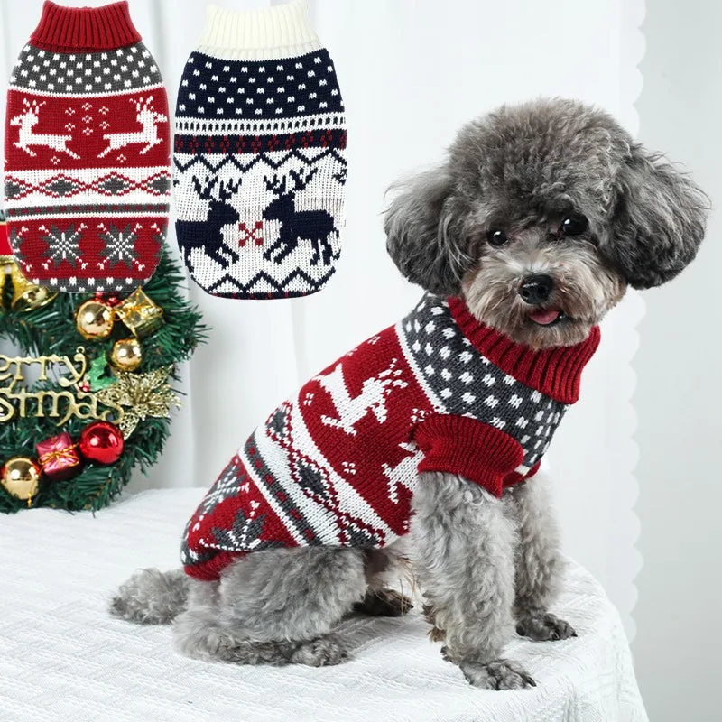 Christmas Knit Sweater For Small Dogs