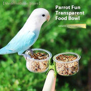 Clip-On Parrot Food Water Bowl
